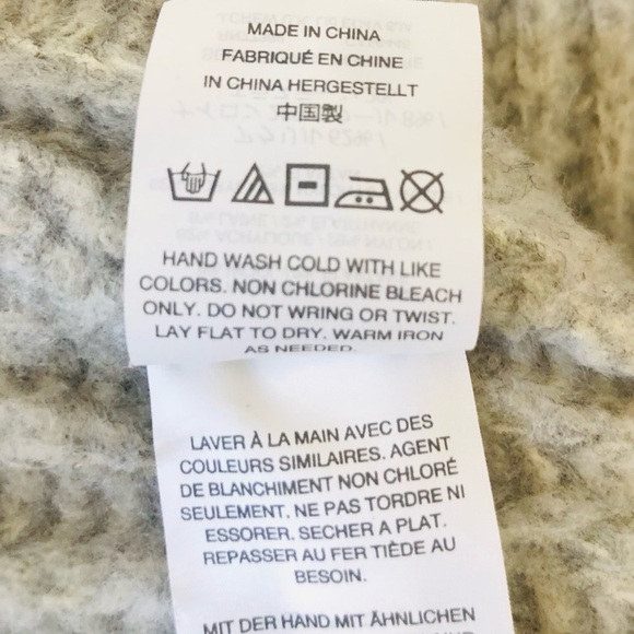 J. Crew Open Front Cardigan Midi Shawl Ribbed Wool Blend Gray Loose Boxy Fit XXS - Picture 6 of 15